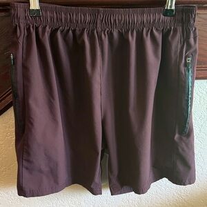 Leg3nd or Legend Men's Size Large Dark Burgundy Workout Loungewear Gym Shorts